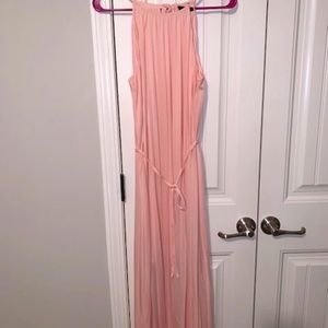 Target Mossimo Blush Pink Pleated Maxi Dress